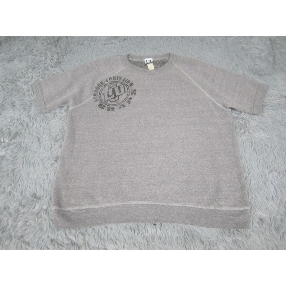 Lubbock Christian Chaps Sweatshirt Mens XL Gray Short Sleeve CI Sport NCAA - Picture 1 of 8